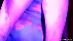 horny babe poses and caresses herself on camera