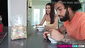 Stepbrother and stepsister explore their attraction