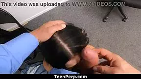 The Security Guard Challenges Her To Prove Her Honesty In The Raunchiest Ways - Teen 18+ Perp.