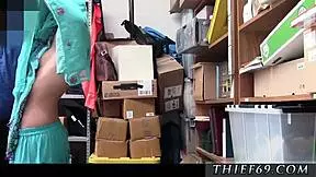 police woman amateur hijab-wearing arab teen 18+ caught for stealing