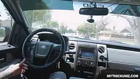 Stella Blows and Rides Driver's Dick After Getting a Tattoo