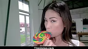 little asian girl craves big cum load and gets it 😈🍆