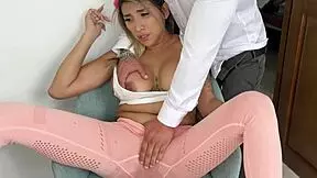 I can't stop MOANING and SQUIRTING while my stepdaddy FINGERS my pussy