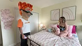 Aspen Woods Says, 'Punish My Stepbro with This Blowjob and Cum on Tits!'