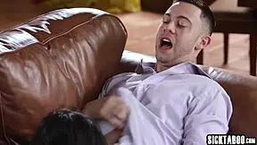 Petite latina says, 'Watch me jump on this huge dick!'