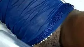 a beautiful black teen helps with pumping and sucking