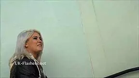 Blonde Teen Babe Lissa Flashes Pussy Publicly