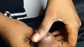 a beautiful black teen helps with pumping and sucking