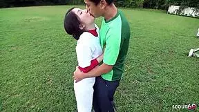 Asian Cricket Girl Seduced to Outdoor Fuck by Coach