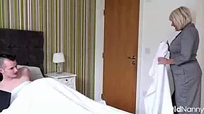 british stepmom amy goodhead gives pleasure to sam bourne on the bed