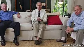 old man assists young girl in the shower