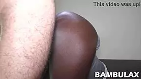 teen black pussy feels inflated and cum filled up with big cock