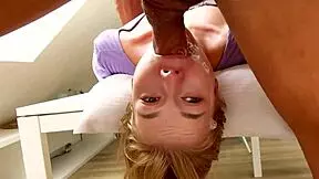 i got my face fucked by that sexy blonde teen upside down, it was so hardcore