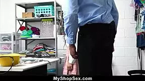 Hot Shoplifter Gets Lesson From Guard