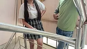 Indian Teen's First Hard Anal Fuck In School!
