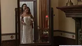 I lent gowns for her teen shaved pussy 😏