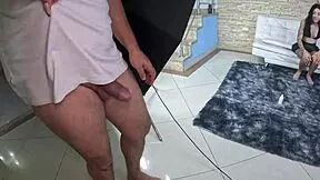 Is this Latina teen's first time getting fisted in the mansion?