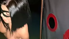 brunette wife takes big cock in front of cuckold husband