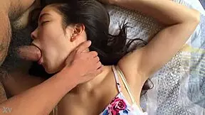 Asian teen 18+ couple blowjob
