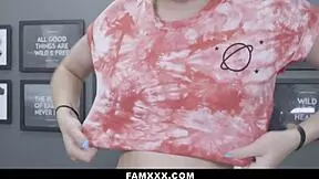 Stepsisters Go to Bedroom for Stepbrother's Bonus Gift