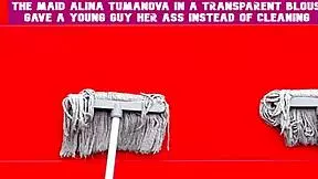 i fuck the maid alina tumanova in the ass while licking her