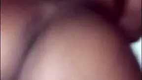 Big booty dark skin chick bounced on my dick til i came inside her after date night 😏