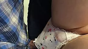 strangers dick penetrates panties underskirt in japanese subway train