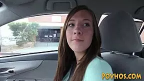 Watch this teen's pussy get plowed POV after a slutty blowjob?