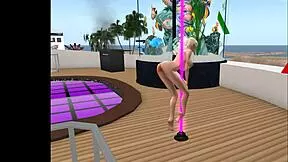 kassie shows camel toes at club home of porno stars!