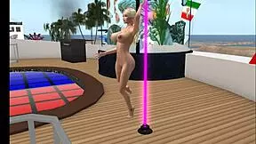 kassie shows camel toes at club home of porno stars!