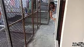 Blackmailing Aunt for Balcony Sex and Creampie