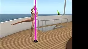 kassie shows camel toes at club home of porno stars!