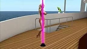 kassie shows camel toes at club home of porno stars!