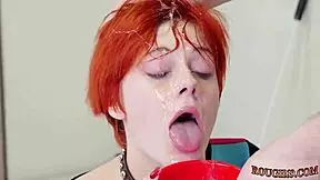 does this russian teen crave bdsm anal pain and cum?