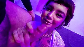 cute alt teen 18+ fucks lucky guy and fills mouth with creamy cum