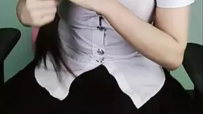 rare leaked clip of busty student showing off in secret group