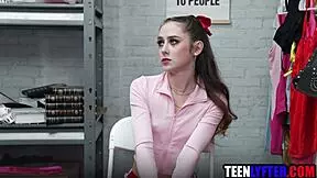 Skinny Shoplifter Fucked Hard By Mall Cop