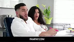 Famfap - Stepbrother Seduced By Stepsister And Fucks Her While Stepfamily Is Away