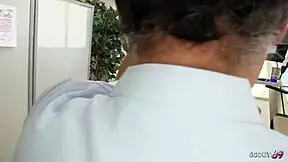 big natural tits japanese nurse seduces old and young for mmf threesome in hospital