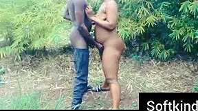 My stepsister took me to bush just to fuck my long dick