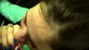 Tipsy Girlfriend Gives Deepthroat Blowjob