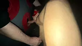 corno shared me in the swing gloryhole for cuckold humiliation