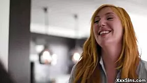 Lauren phillips chaperones her teen 18+ neighbor maya woulfe and her girlfriend lily larimar to hep them have lesbian sex for their first time