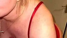 Sexy Step Sister Delivers Great Blowjob Sucking Dick