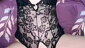 hijab girl so horny her pussy takes vibrator and cock at once