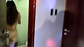 Spy on bathing sister-in-law, fuck her doggy style intensely