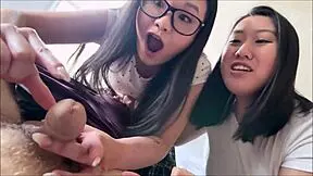 Asian step sisters take wild study break! Uwu tofu & sakura - alex adams