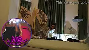 sexy lingerie and mini skirts try on haul with hot brunette babe backstage 😍