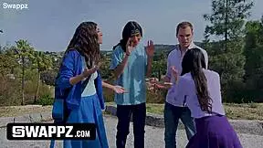 The Fallen Idols Aubry Donatello Sona and Tony Explore Sexy Porn Descent