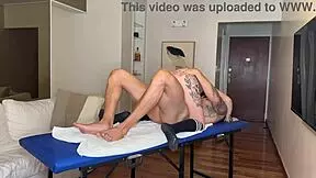 Mile Gomez delivers a happy ending massage and a hard fuck